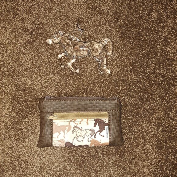 Sassee Stitch'n Handbags - Horse/Equestrian Themed Zippered Coin Purse/Credit Card Holder & Ornament
